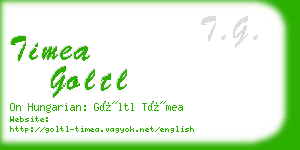 timea goltl business card